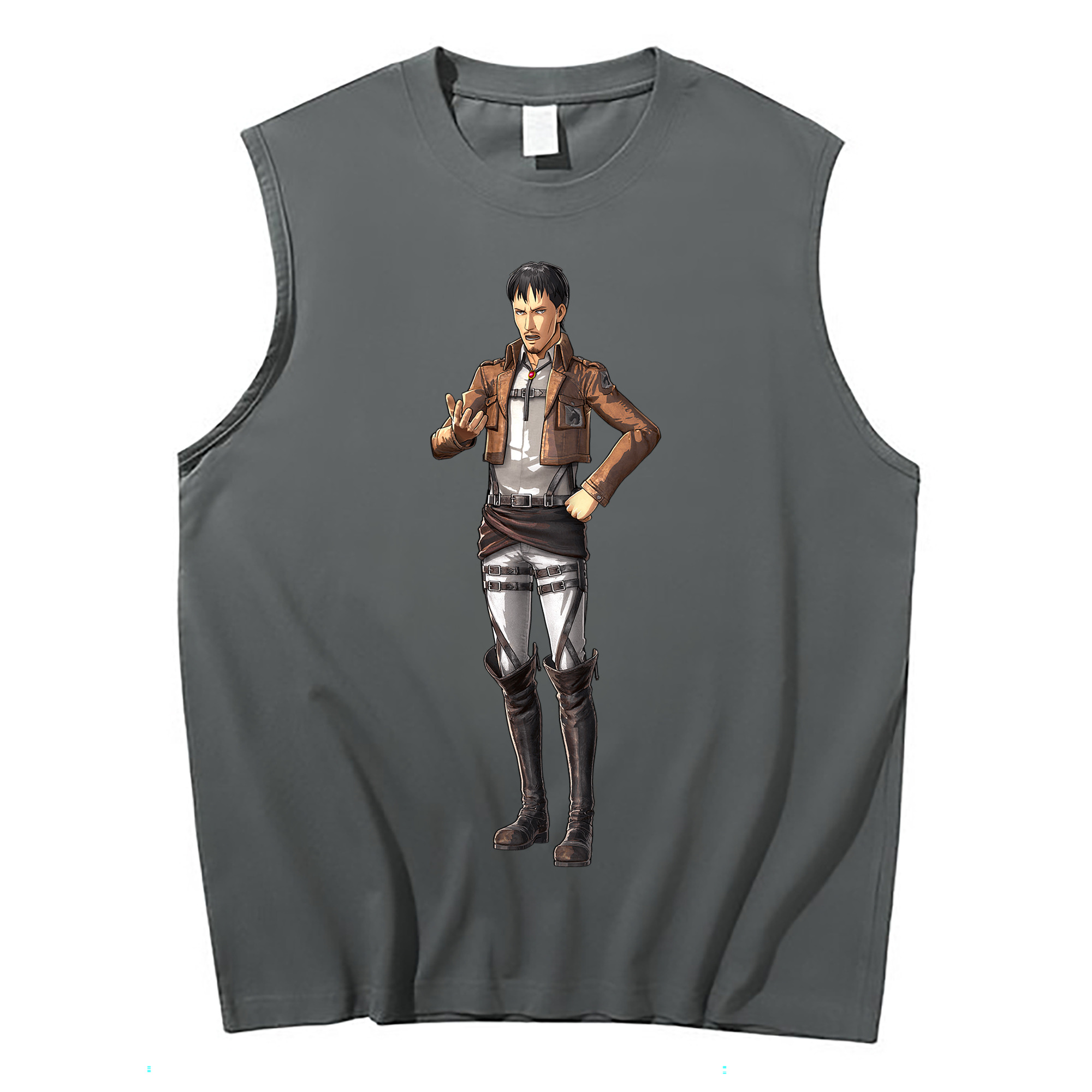 （画像用） 進撃の巨人 Attack on Titan コットン100％タンクトップ（フロントプリント）